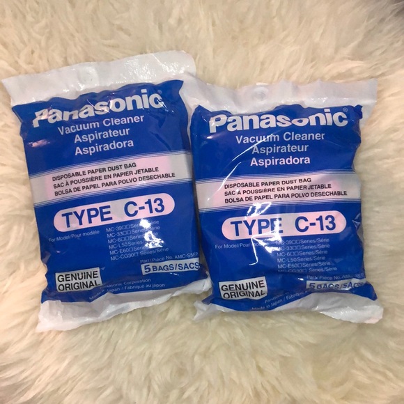 Panasonic Type C-13 Bags #AMC-S5EP-Genuine -5 Pack - Picture 3 of 3